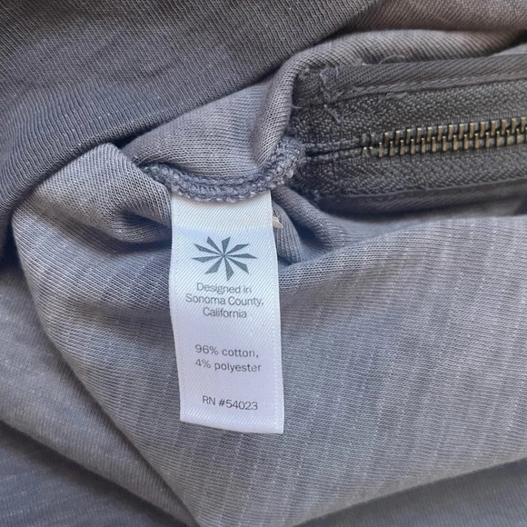 Athleta Dark Gray Side Zip Knee-length Sweatshirt Dress Small Women’s - Picture 11 of 12